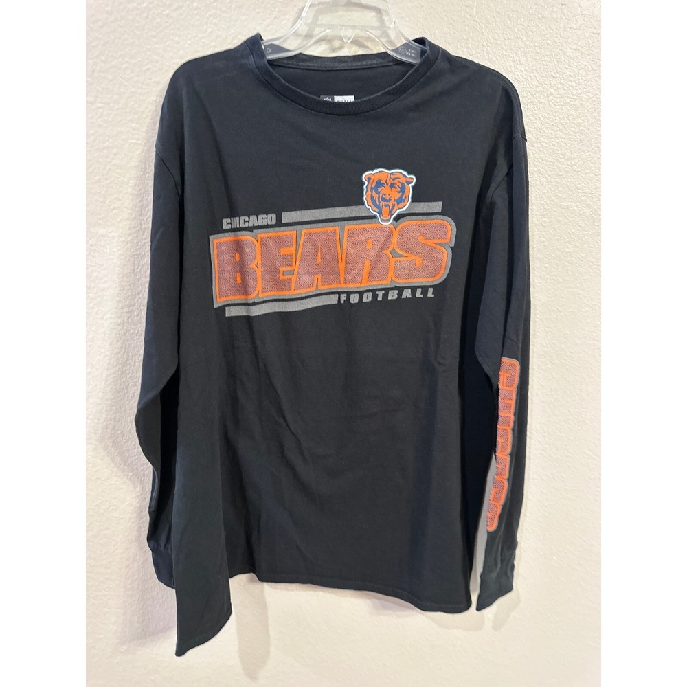 NFL Chicago Bears Long Sleeve Football Graphic Tee Shirt XL